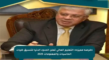 «فرصة مميزة» التعليم العالي تعلن الحدود الدنيا لتنسيق كليات الحاسبات والمعلومات 2025